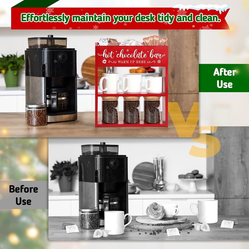 Huray Rayho Wooden Hot Chocolate Bar Organizer - Image 4