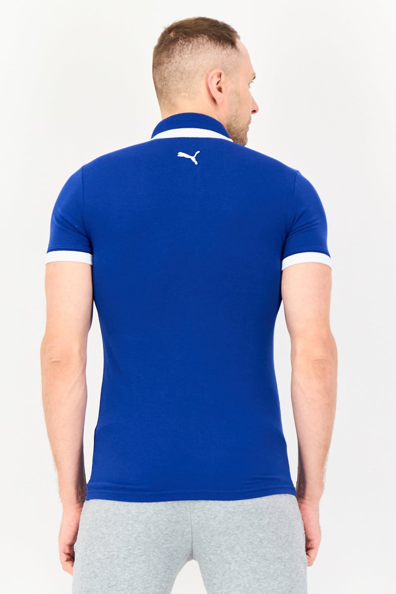 PUMA Men Sportswear Fit Short Sleeve Outdoor Polo Shirt, Dark Blue - Image 3