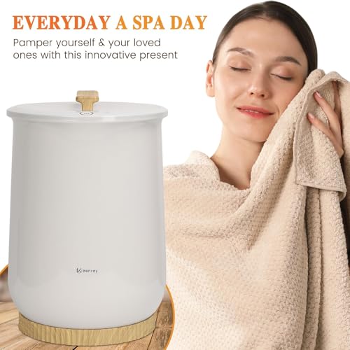 Keenray Towel Warmers, Luxury Bucket Towel Warmer, Large Towel Warmer for Bathroom, Auto Shut Off, Fits Up to Two 40"X70" Oversized Towels, Bathrobes, Blankets, PJ's and More, CL1 - Image 5
