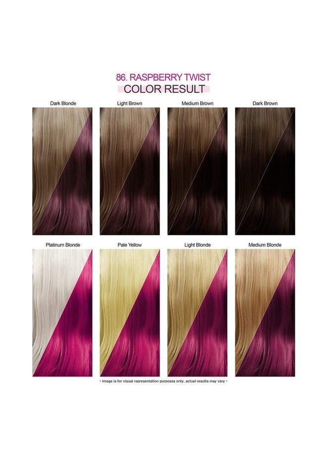 Adore Dore Semi Permanent Hair Color Vegan And Crueltyfree Hair Dye 4 Fl Oz 086 Raspberry Twist (Pack Of 2)  - Image 4