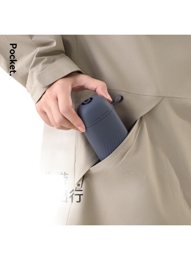 Everythink Inflatable U-Shaped Pillow, Portable Travel Neck Support For Airplane, Press-To Foldable Neck Cushion For Business Trips - Image 3