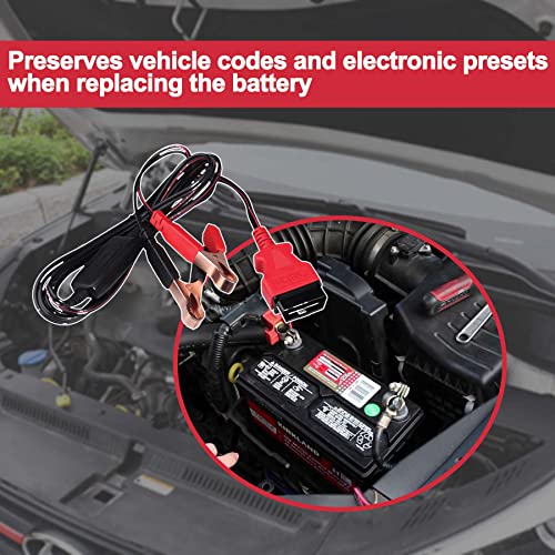 Autel MaxiBAS BTMS OBDII Battery Tester Memory Saver Preserves Vehicle Codes Electronic Presets Provides Power to Vehicle’s Computer Maintain Data Surge Protection Attaches to 12 Volt Backup Battery - Image 3