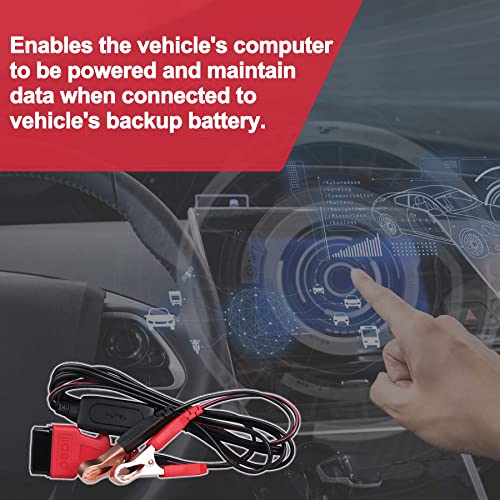 Autel MaxiBAS BTMS OBDII Battery Tester Memory Saver Preserves Vehicle Codes Electronic Presets Provides Power to Vehicle’s Computer Maintain Data Surge Protection Attaches to 12 Volt Backup Battery - Image 4