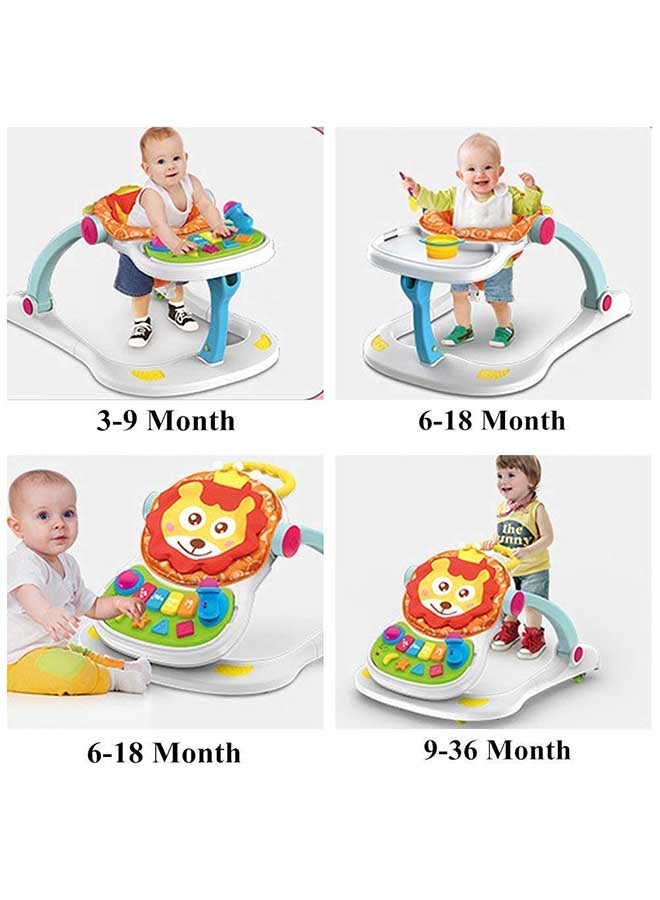 مشاية 4 في 1 بتصميم أسد بشكل مفصل متعددة الوظائف وقابلة للتعديل - Image 4