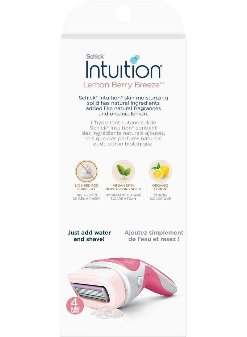 schick Intuition Lemon Berry Breeze Razors For Women - Image 2