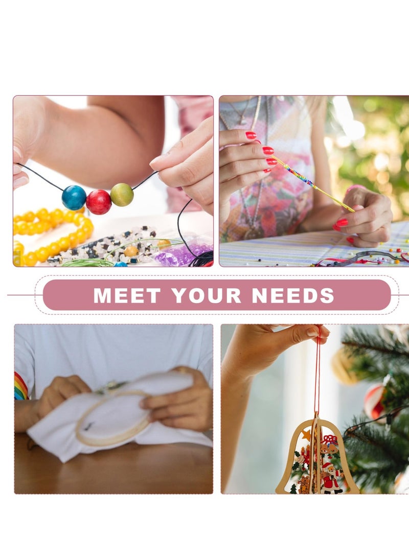 SYOSI 6 Rolls Lanyard for Bracelet Making, Waxed Polyester Cord Bracelet Rope, Suitable for Jewelry Making, DIY Friendship Bracelets - Image 2