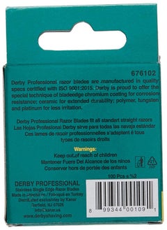 Derby 100 Derby Professional Single Edge Razor Blades  - Image 3