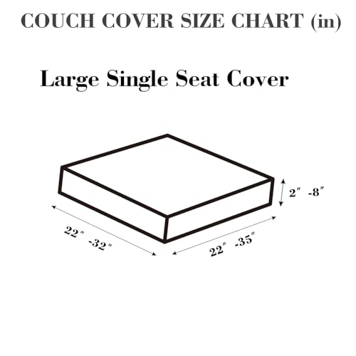 Disayu Magic Sofa Covers Couch Covers 2024 New Couch Cushion Covers Universal Sofa Covers Washable Stretch Slipcovers for Sectional Sofa (Texture Light Coffee,Large Single Seat Cover) - Image 2