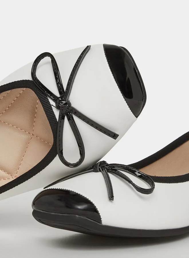 Styli Flat Bow Knot Ballerina Shoes