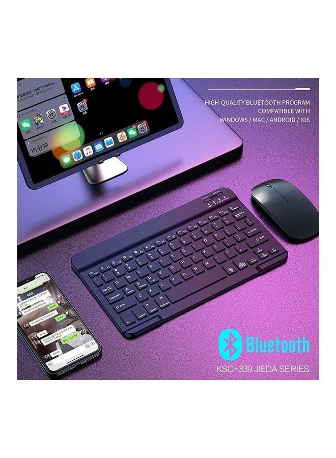 NIBEMINENT Wireless Keyboard Black - Image 3