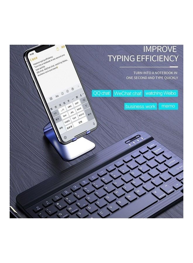 NIBEMINENT Wireless Keyboard Black - Image 4