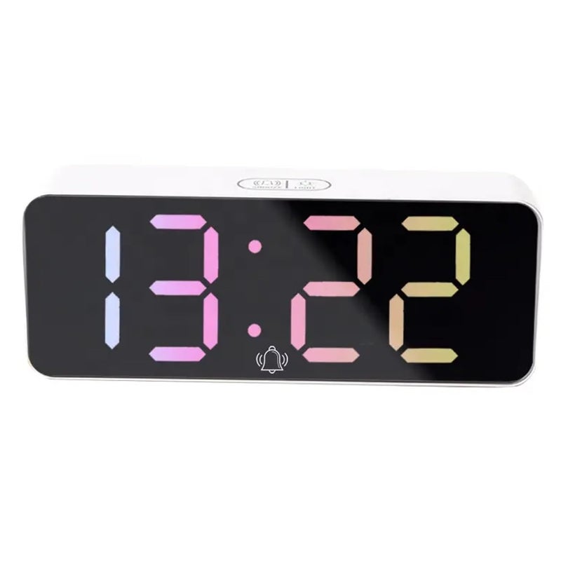 DAYANIDHI DAYANIDHI Table Top Digital Alarm Clock Digital Alarm with Date and Temperature LCD Display Smart Clock for Home Office Living Room Bedroom Clock with Temperature Display1Pcs  - Image 1