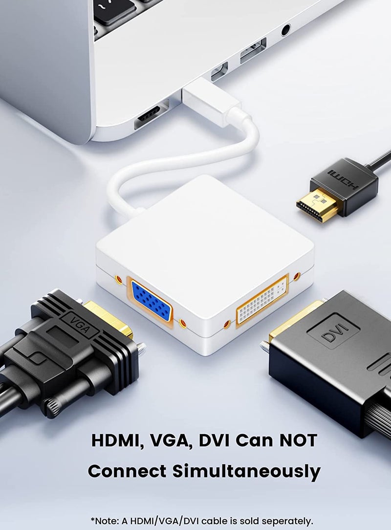 Tobo Mini DisplayPort to HDMI VGA DVI, Thunderbolt 2 VGA HDMI DVI Microsoft Surface Pro 6 5 4 3 Display Adapter Compatible with Mac MacBook Pro Air MS Surface Book, ThinkPad a TV-TD-191TC. - Image 2