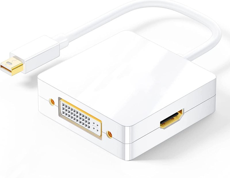 Tobo Mini DisplayPort to HDMI VGA DVI, Thunderbolt 2 VGA HDMI DVI Microsoft Surface Pro 6 5 4 3 Display Adapter Compatible with Mac MacBook Pro Air MS Surface Book, ThinkPad a TV-TD-191TC. - Image 1