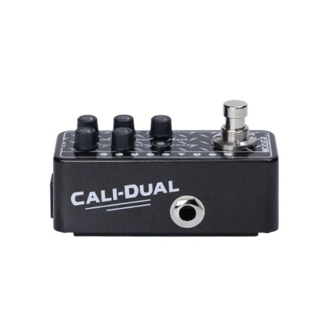 MOOER M011 Cali-Dual Micro Preamp Pedal, Modelled after Mesa Boogie Dual Rectifier, Dual Channel Amp Simulator With Built-in Cabinet  Simulation - Image 3