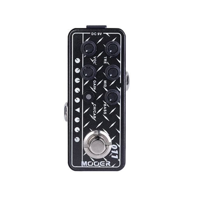 MOOER M011 Cali-Dual Micro Preamp Pedal, Modelled after Mesa Boogie Dual Rectifier, Dual Channel Amp Simulator With Built-in Cabinet  Simulation - Image 2
