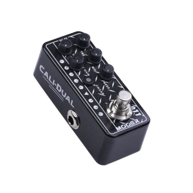 MOOER M011 Cali-Dual Micro Preamp Pedal, Modelled after Mesa Boogie Dual Rectifier, Dual Channel Amp Simulator With Built-in Cabinet  Simulation - Image 1