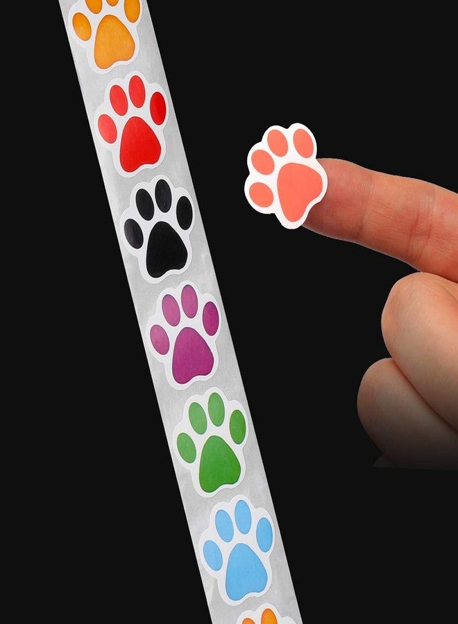 Pengxiaomei Paw Prints Stickers,Dog Stickers Paw Prints Stickers,Colorful Self-Adhesive Labels Animal Shape Wall Decal,Paw Prints Envelope Seal for Vet tech Gifts Classroom Kids - Image 4
