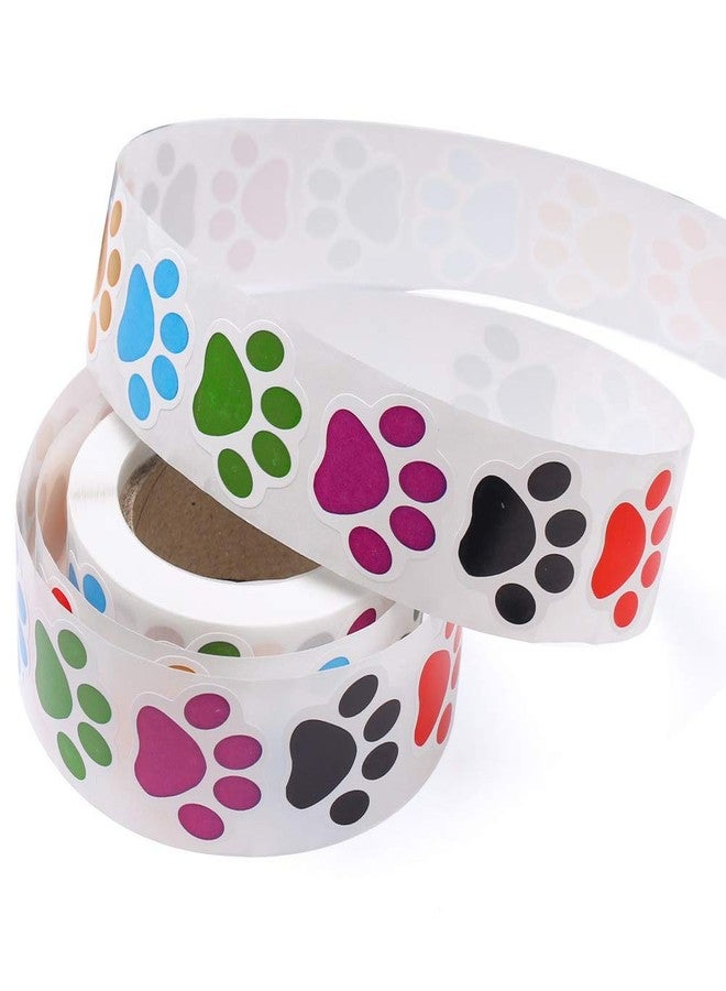 Pengxiaomei Paw Prints Stickers,Dog Stickers Paw Prints Stickers,Colorful Self-Adhesive Labels Animal Shape Wall Decal,Paw Prints Envelope Seal for Vet tech Gifts Classroom Kids - Image 2