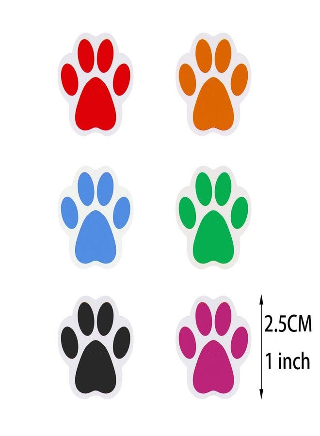 Pengxiaomei Paw Prints Stickers,Dog Stickers Paw Prints Stickers,Colorful Self-Adhesive Labels Animal Shape Wall Decal,Paw Prints Envelope Seal for Vet tech Gifts Classroom Kids - Image 3