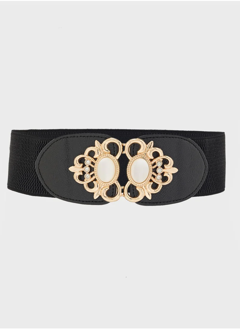 ايلا ليمتد اديشن Wide Fashion Waist Belt