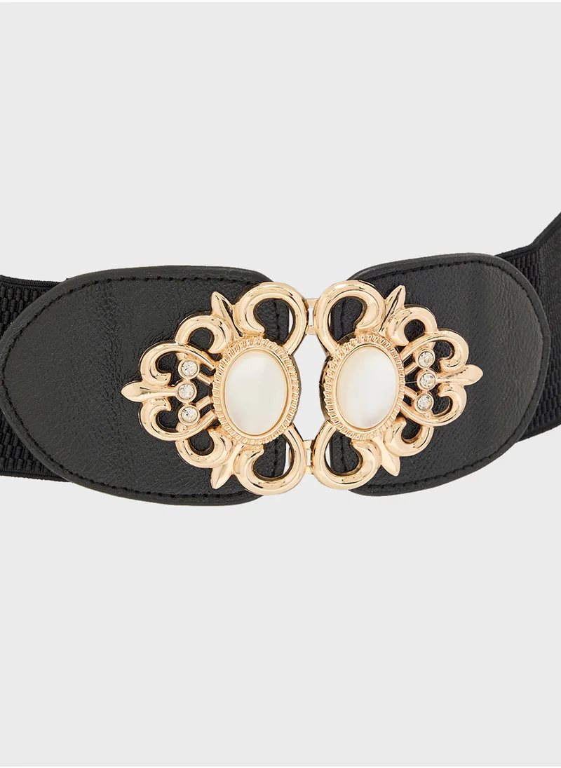 ايلا ليمتد اديشن Wide Fashion Waist Belt