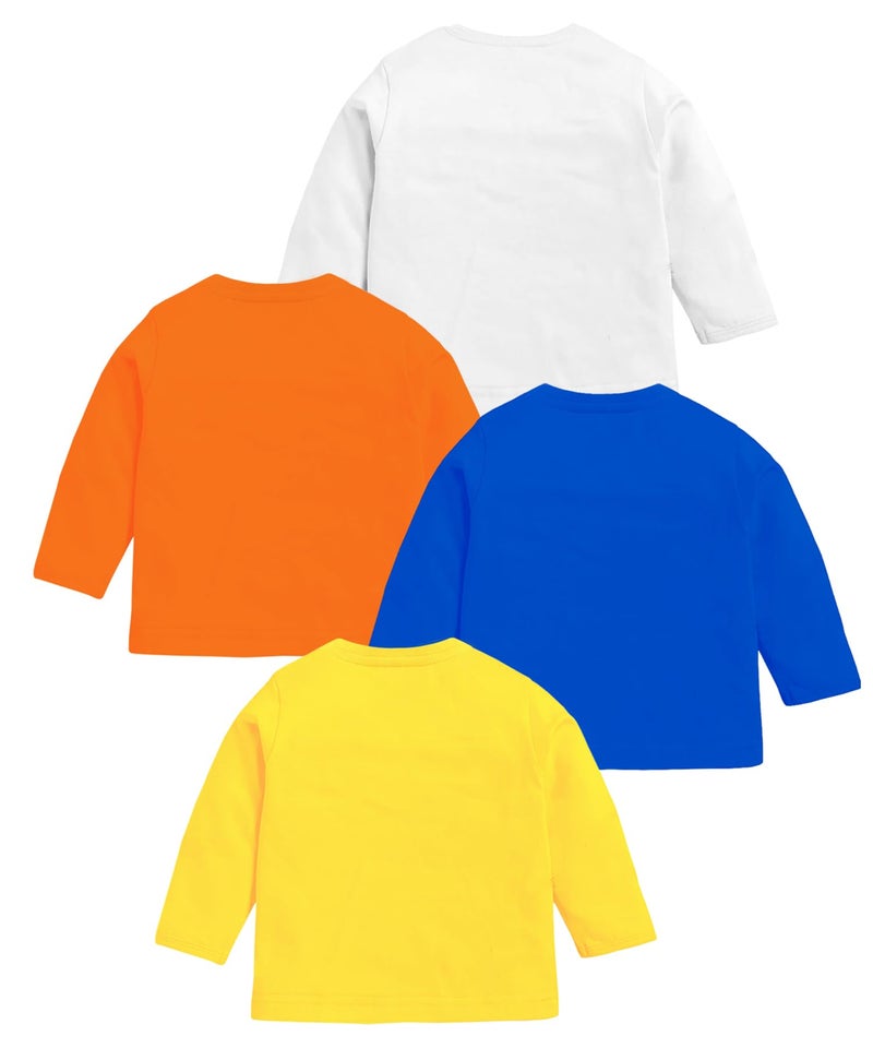 Kuchipoo Boys Regular Fit Full Sleeves Cotton T-Shirts (KUC-TSHRT-505, 5-6 Years, Multi-Colored) - Image 2