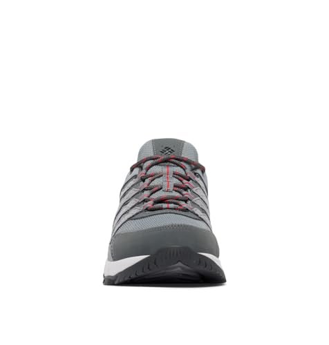 Columbia Mens Strata Trail Low Waterproof, Titanium Grey Steel/Mountain Red, 14 - Image 3