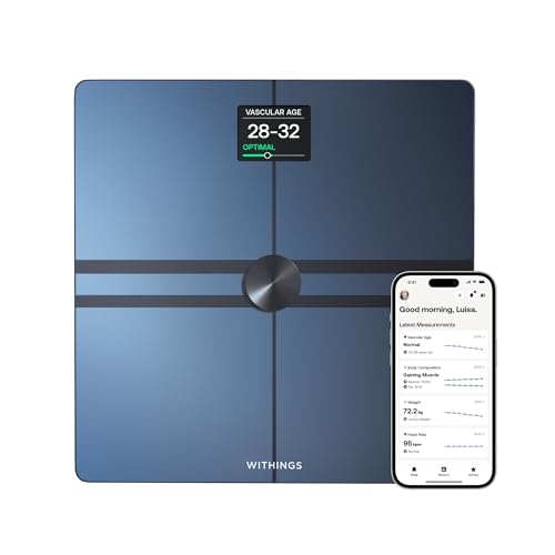 WITHINGS Body Comp - Scale for Body Weight and Complete Body Analysis, Wi-Fi & Bluetooth, Baby Digital Scale, Accurate Visceral Fat, Heart Health, Scales Compatible with Apple - Image 1