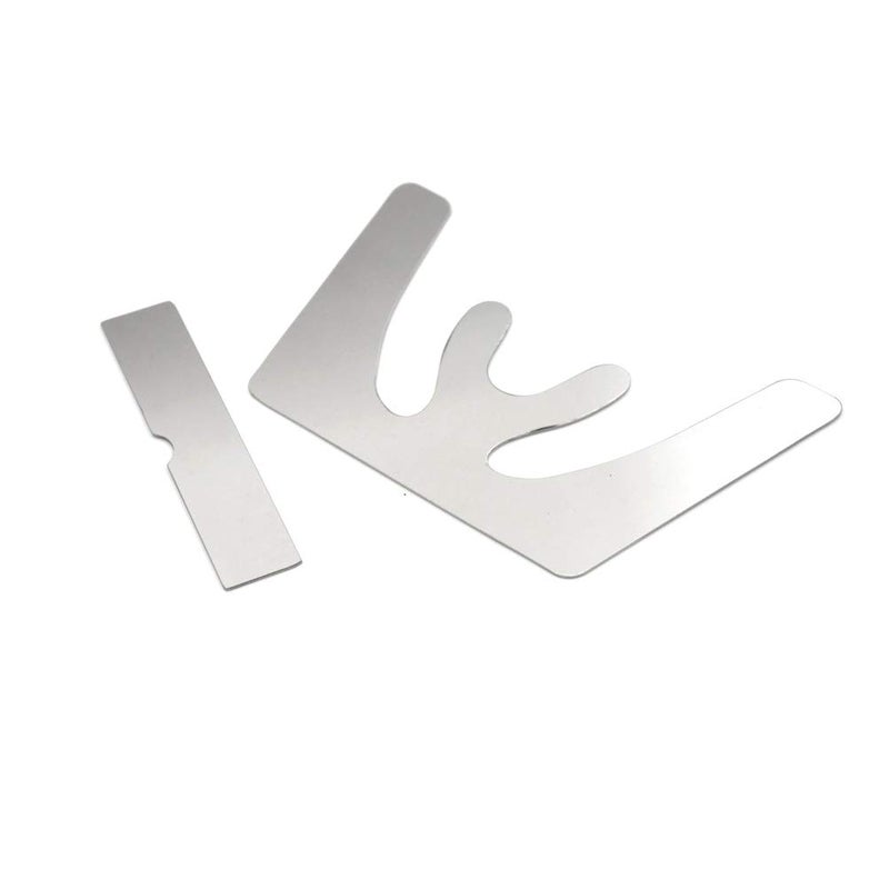 1Set Stainless Steel Dental Fox Plane Plate Occlusal Maxillary Casting Jaw
