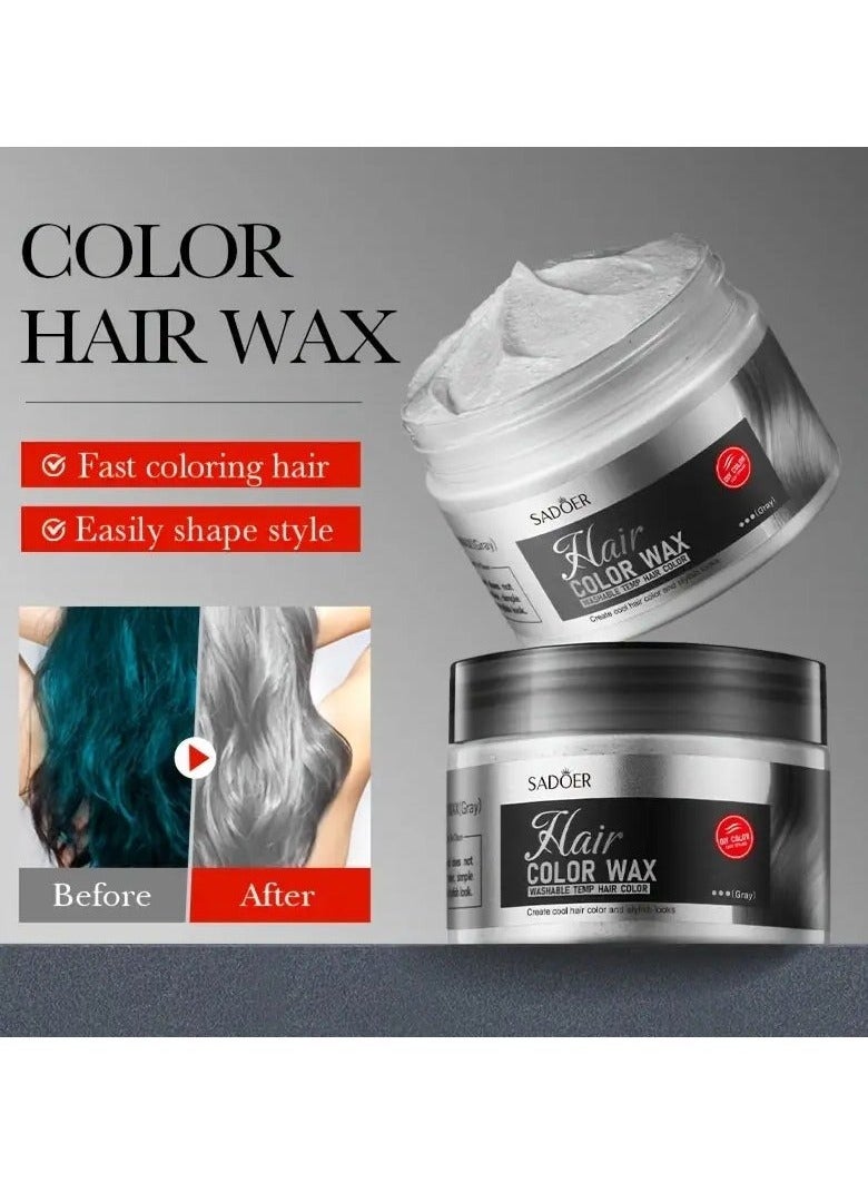 SADOER Hair Color Wax: Fast Coloring, Easy Styling, Suitable for Boys and Girls - Washable Temp Hair Color RED - Image 2