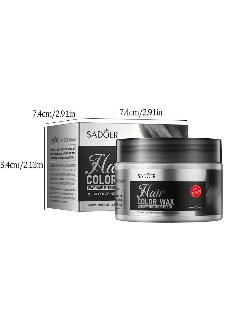 SADOER Hair Color Wax: Fast Coloring, Easy Styling, Suitable for Boys and Girls - Washable Temp Hair Color RED - Image 4