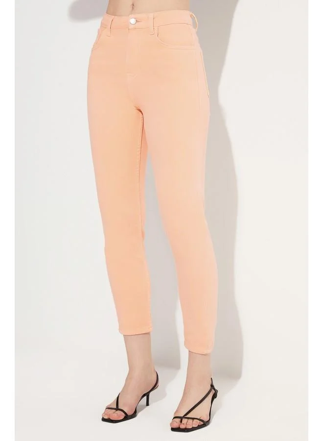 JUNE June Mom Fit Jean Orange
