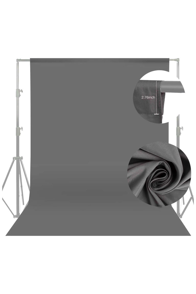 Coopic Create Cool Pictures 3x6m Gray Muslin Cotton Photography Background Backdrop Screen Sheet for Photo Studio Photography, Video and Television - Image 1