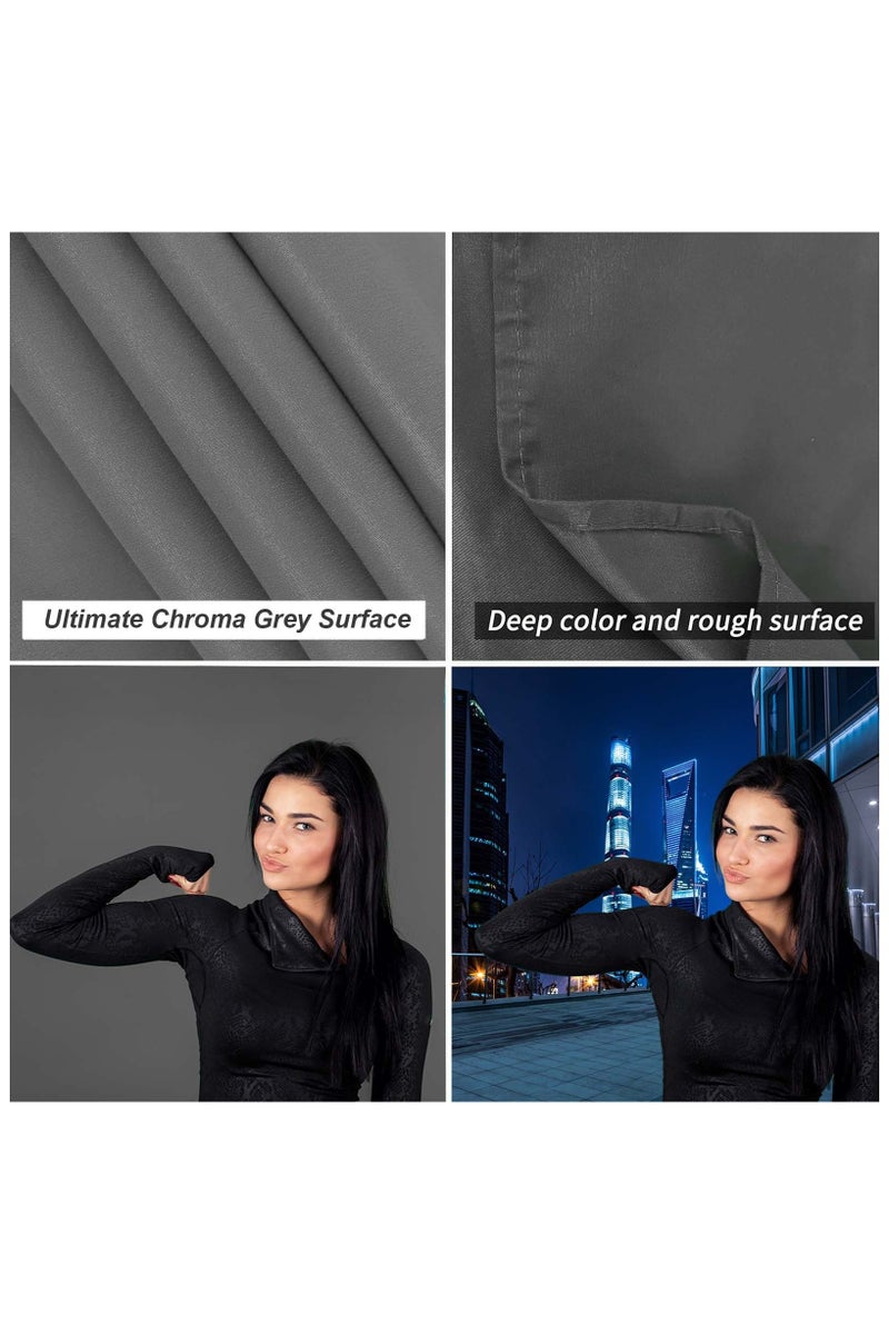 Coopic Create Cool Pictures 3x6m Gray Muslin Cotton Photography Background Backdrop Screen Sheet for Photo Studio Photography, Video and Television - Image 5
