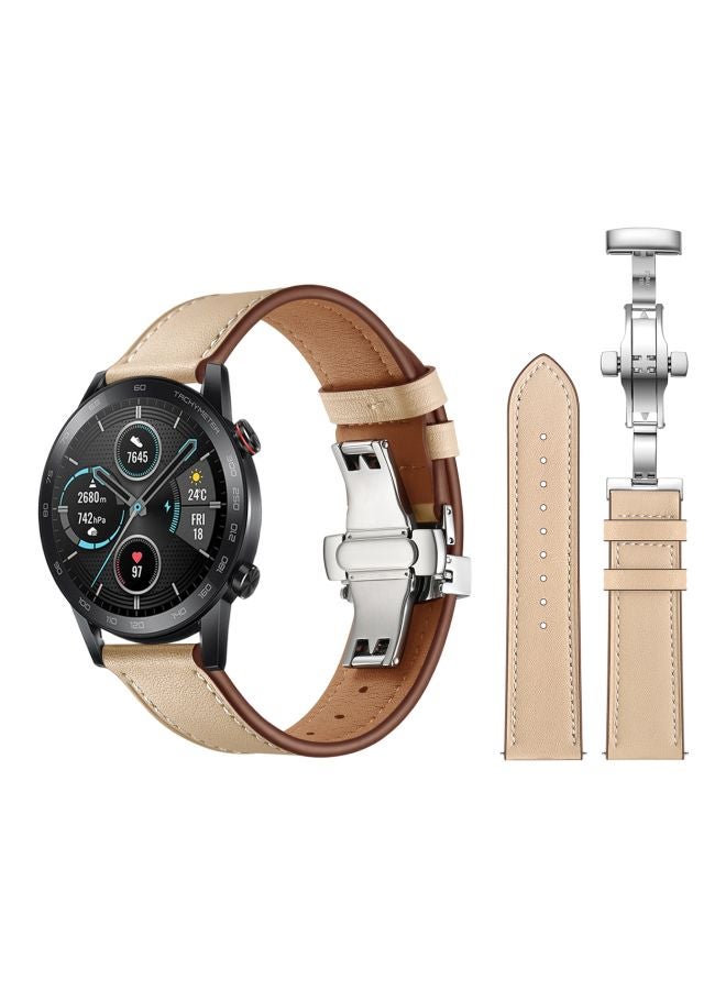 Perfii Replacement Band For Honor MagicWatch 2 46mm Creamsand - Image 2