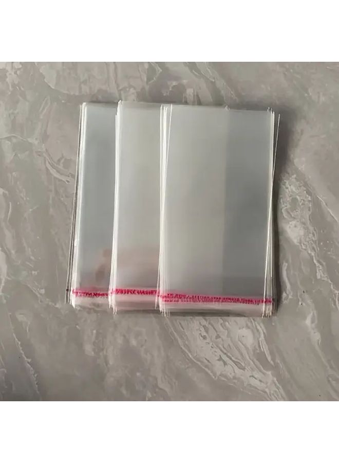100 قطعة 12x8+3 بوصة أكياس مجوهرات OPP شفافة قابلة لإعادة الاستخدام تغليف بلاستيكي - Image 4