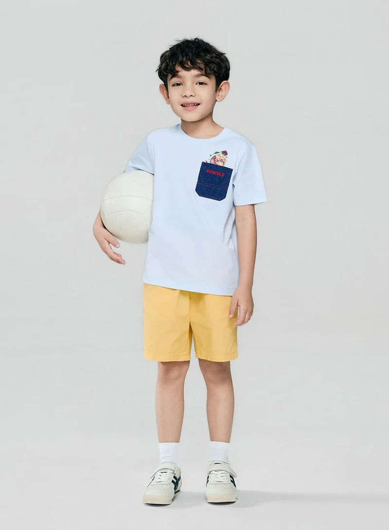 جيوردانو Kids Regular Mario Bowser Pocket Tee