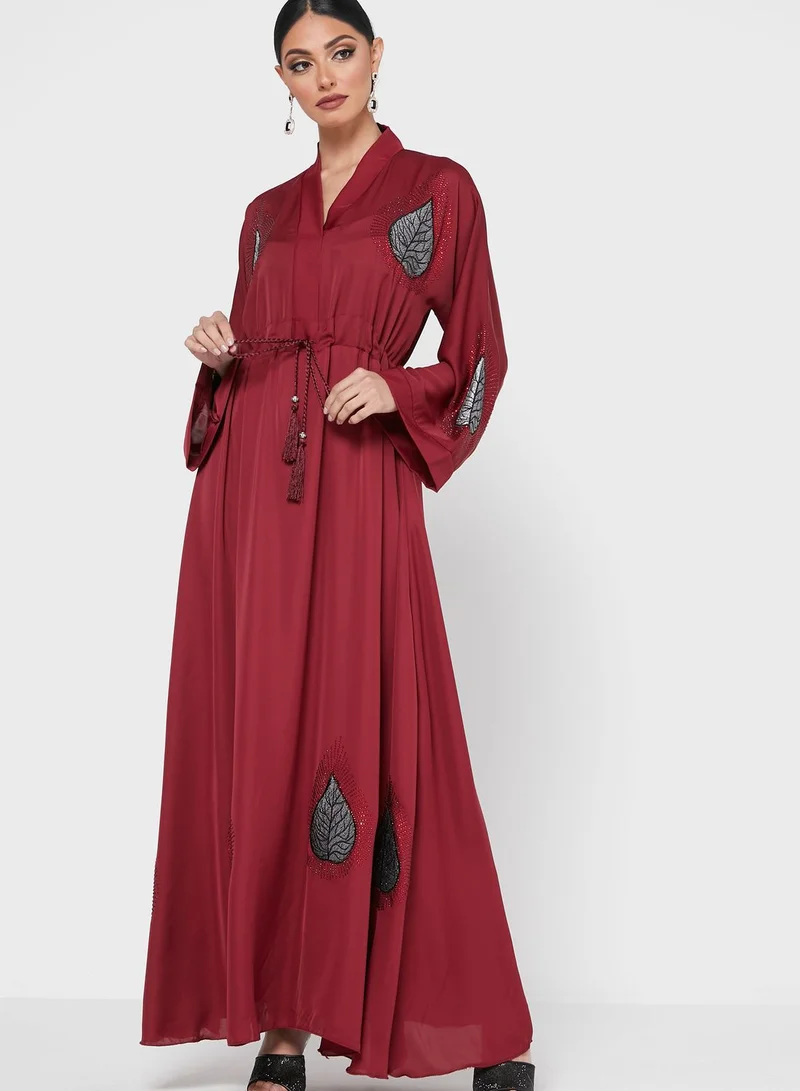 Khizana Waist Tie Embroidered Dress