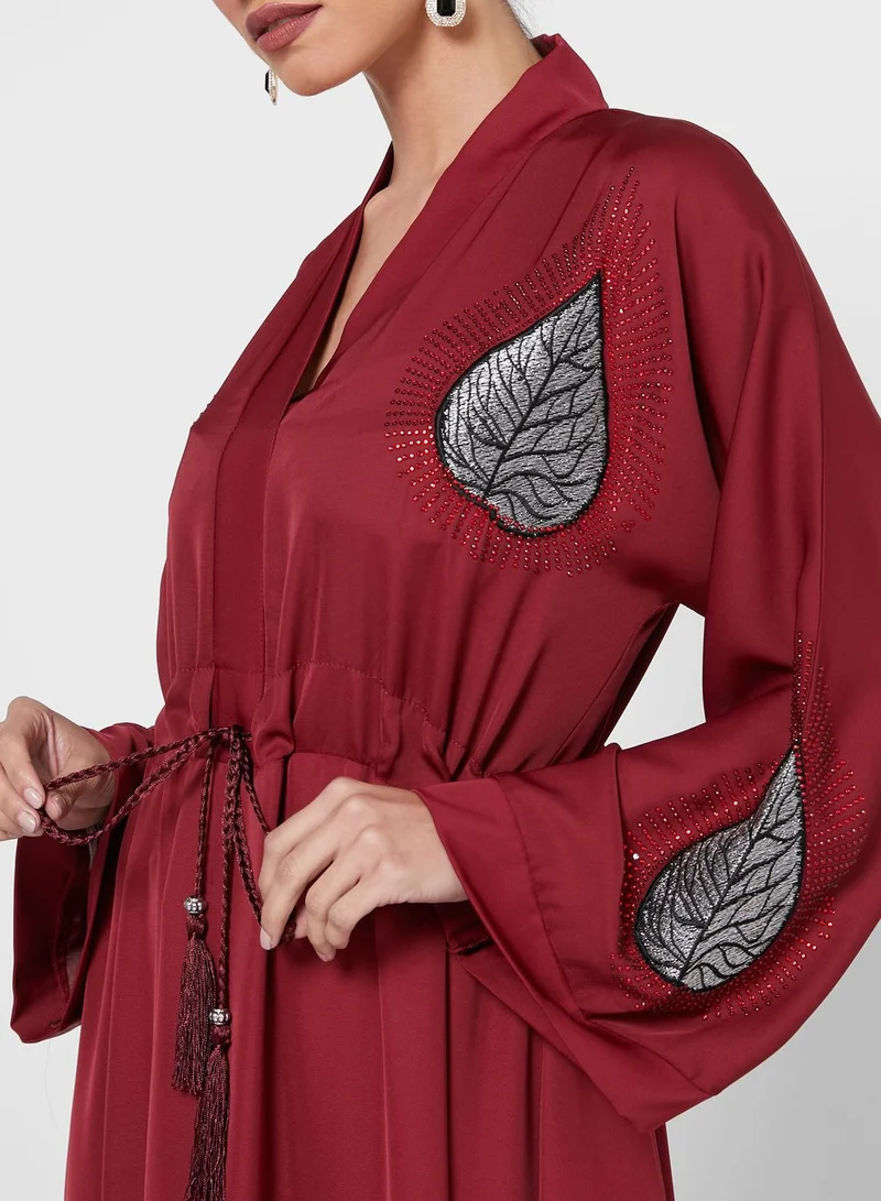 Khizana Waist Tie Embroidered Dress
