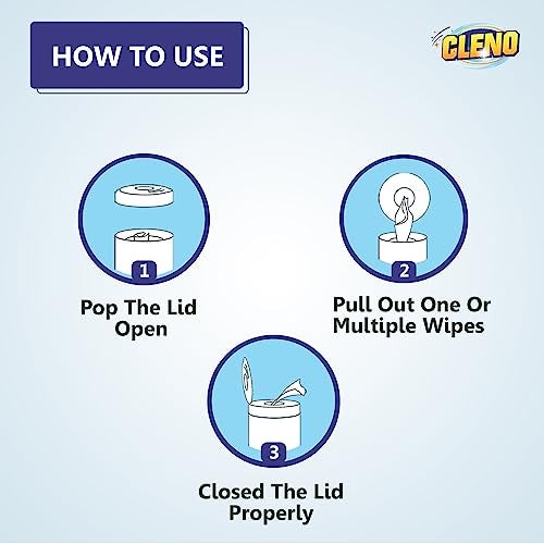 Cleno Stainless Steel Wet Wipes Quickly Cleans/Shines & Protects Cookers/Stove/Refrigerator Dishwashers & Grills Stainless-Steel Surfaces - 50 Wipes (Pack of 4) (Ready to Use) - Image 5