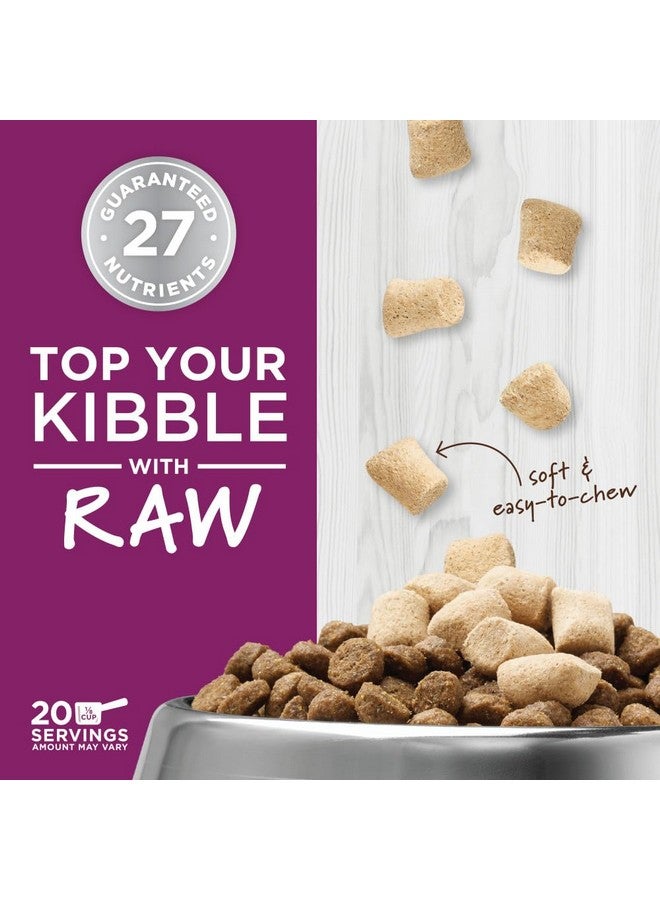 غريزة مزيج إنستينكت الخام المعزز، إضافات طعام القطط المجففة بالتجميد مع مكونات فعالة، خالية من الحبوب، لحم بقري حقيقي - فيتامينات متعددة للبالغين، كيس 5.5 أونصة - Image 2