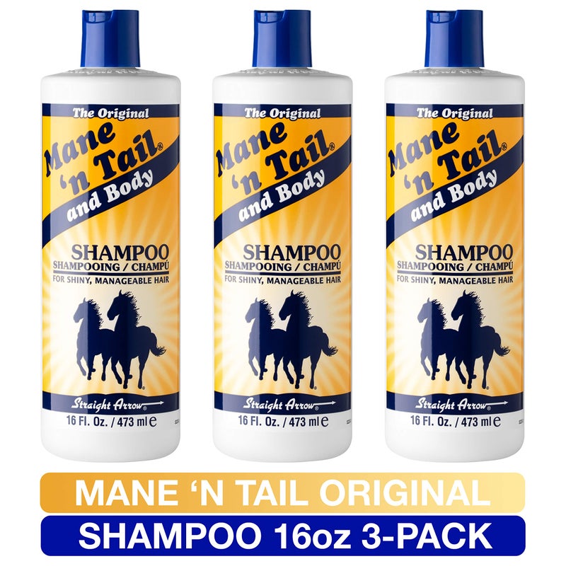 Mane 'n Tail Original Formula For Thicker Fuller Stronger Hair 16 oz (3 pack Shampoo) - Image 3