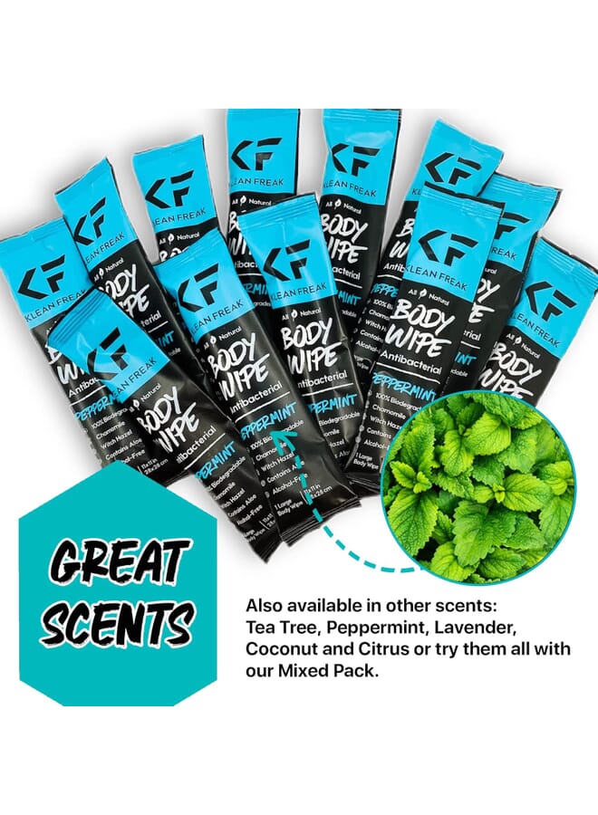 Klean Freak - The Flusher wipes - 20 Pack - Spearmint Rush - Image 1