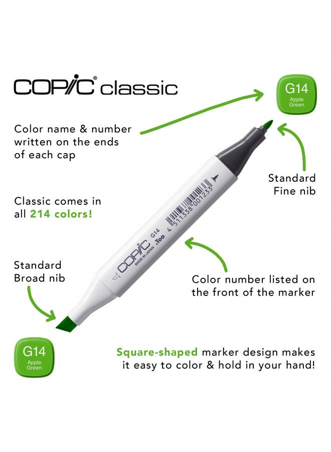 COPIC ماركر كوبية كلاسيك، قائم على الكحول، مجموعة 36 قطعة، أساسية (نموذج متوقف: EAN 4511338002216) - Image 2