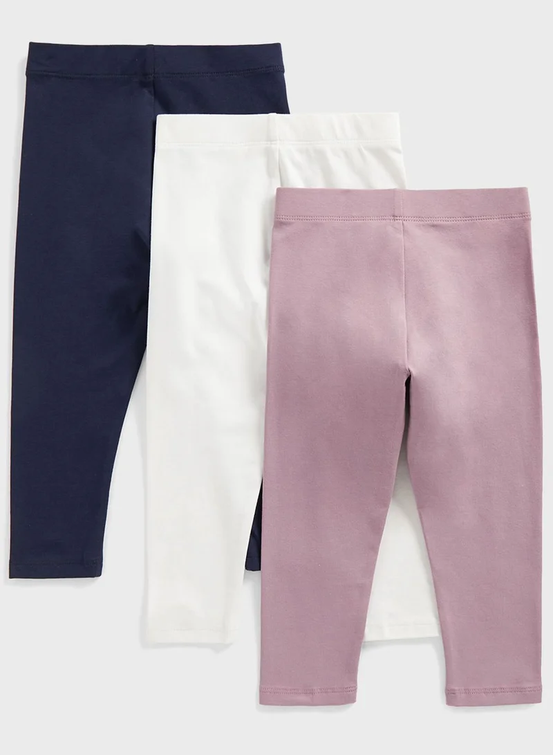 mothercare Kids 3 Pack Assorted Leggings