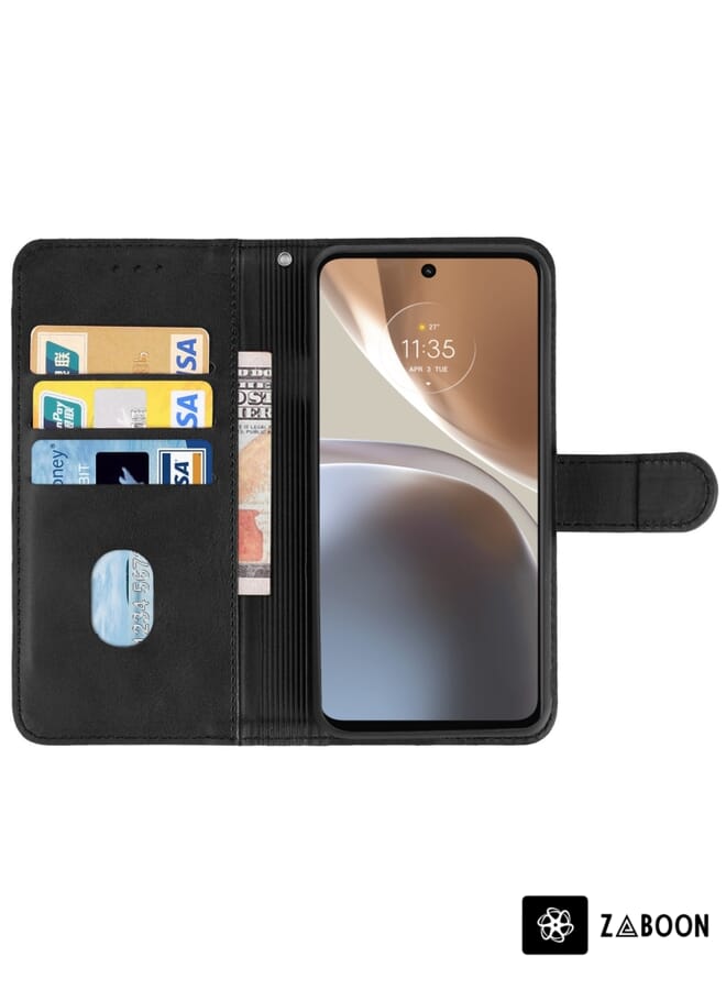 Zaboon Protective Case Cover For Motorola Moto G32 Leather - Image 3