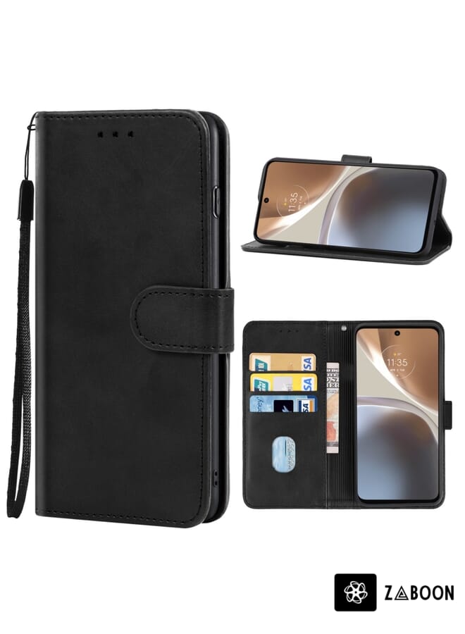 Zaboon Protective Case Cover For Motorola Moto G32 Leather - Image 1