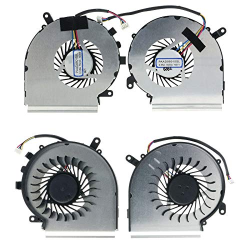 Todiys CPU + GPU Cooling Fan 4-Pin Replacement for MSI GV62 7RC 7RD 7RE 8RC 8RD 8RE PE62VR 7RF PE62VM Series GV62 7RC-019XPL 7RD-1602XTH 7RE-2275DE 8RC-059AU 8RD-034US 8RE-015US 7RF-837 PAAD06015SL N366 N371 - Image 3