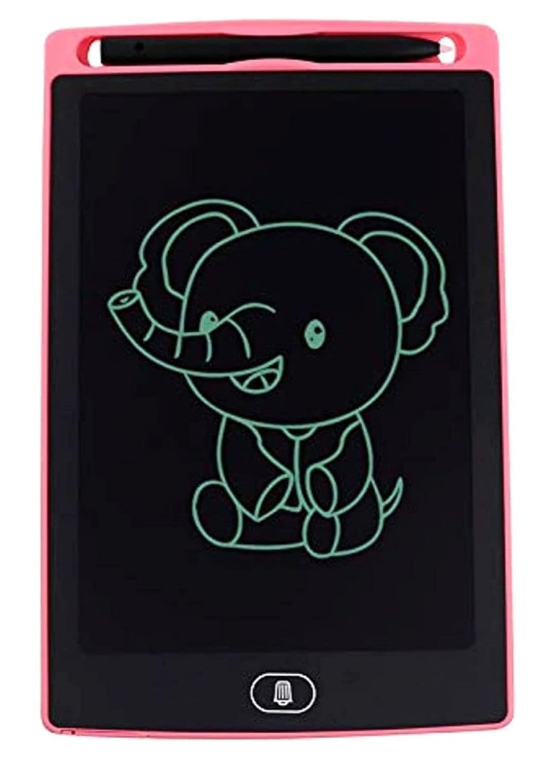 Scrolls LCD Writing Tablet 8.5 Inch, Doodle Pad Portable Erasable Reusable Writing and Drawing Pad, Learning Toys Kids Writing Pad for Boys and Girls (PINK) - Image 2